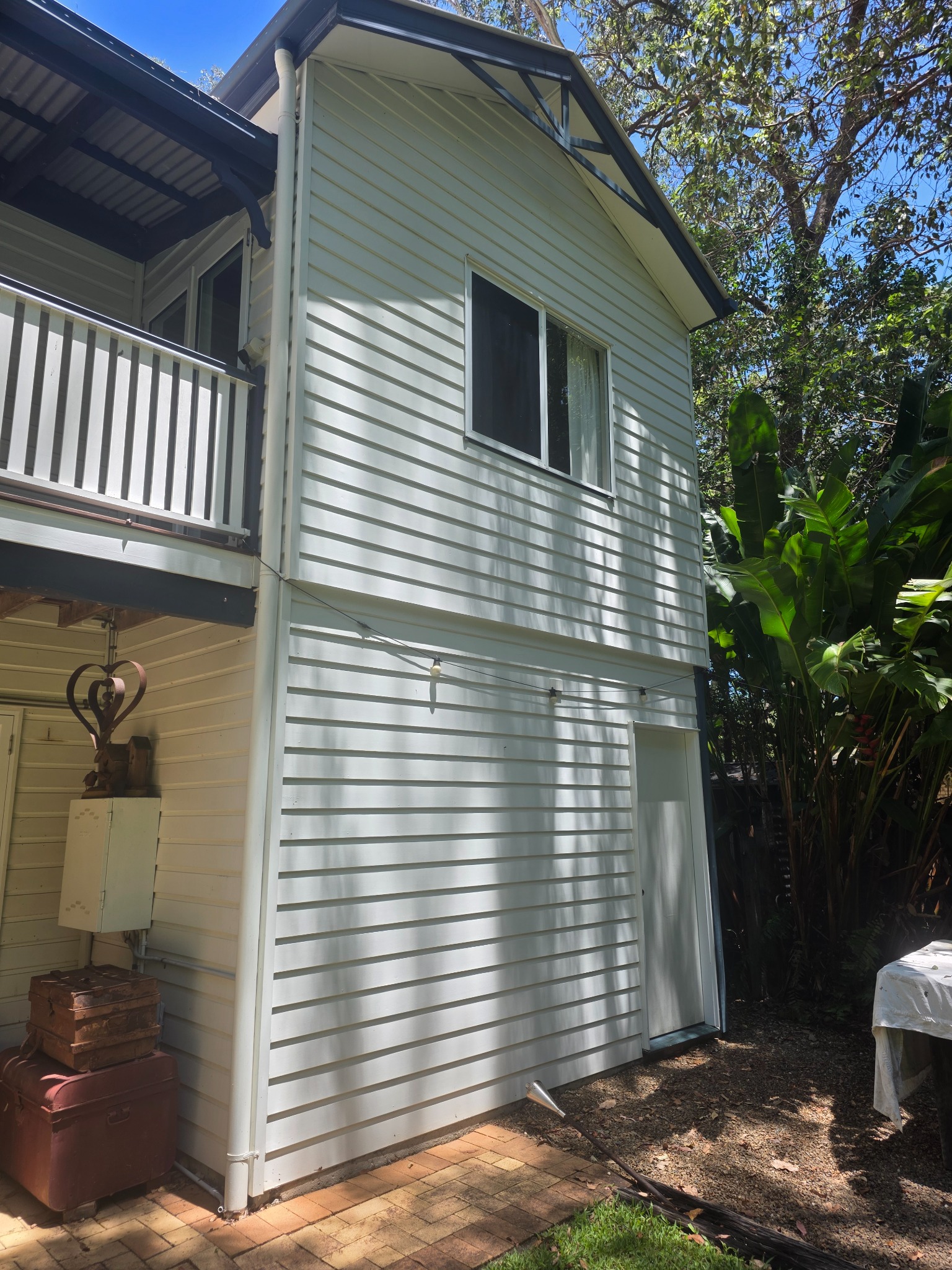 House exterior after washing